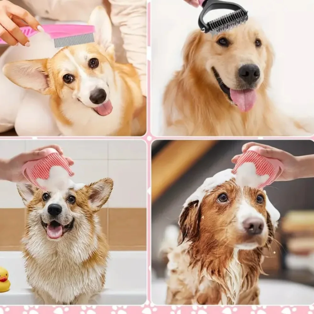 8 Piece Dog Grooming Set New Pink 🩷